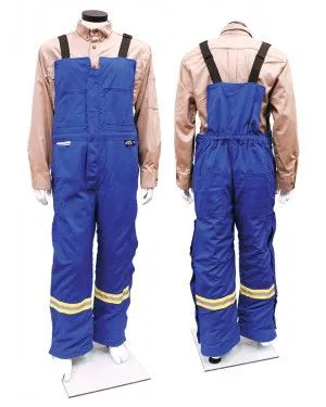 UltraSoft® 9 oz Insulated Bib Pants - Royal Blue - Flame-Resistant Workwear for Comfort & Warmth in Harsh Weather