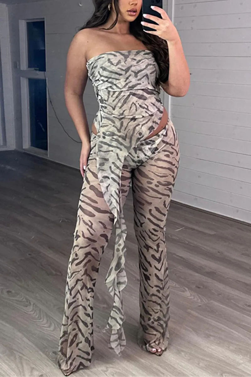 UM0339 Mesh Tube and Pants Set