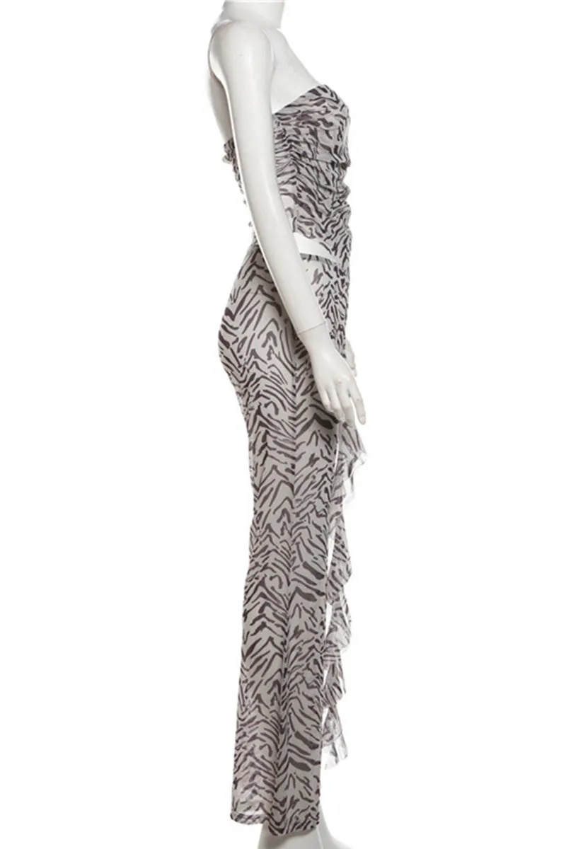 UM0339 Mesh Tube and Pants Set