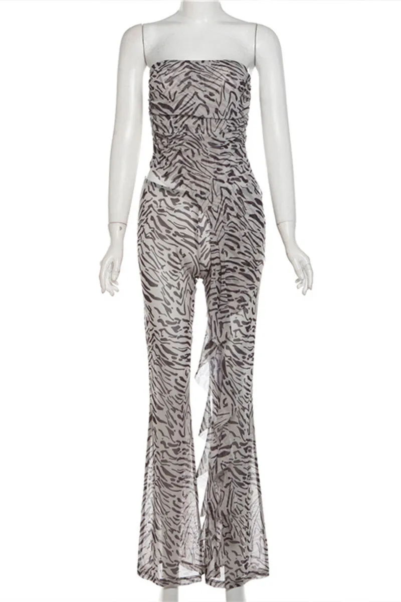 UM0339 Mesh Tube and Pants Set