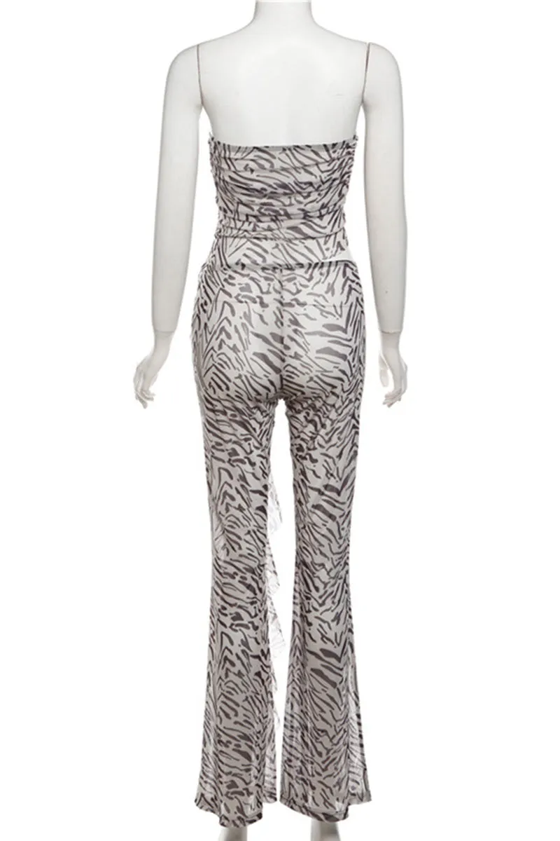 UM0339 Mesh Tube and Pants Set
