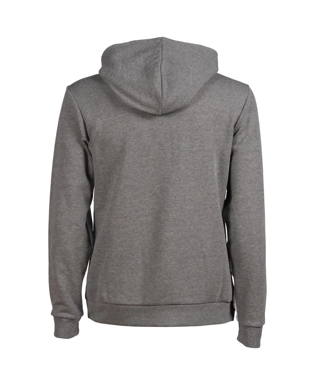 Unisex Arena Icons Hooded Sweat Solid Dark Grey Melange-White-Black