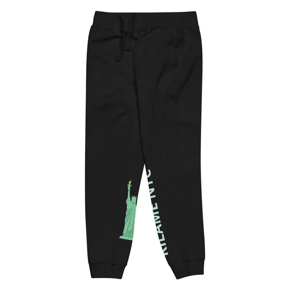 Unisex fleece sweatpants 'Statua Liberty'