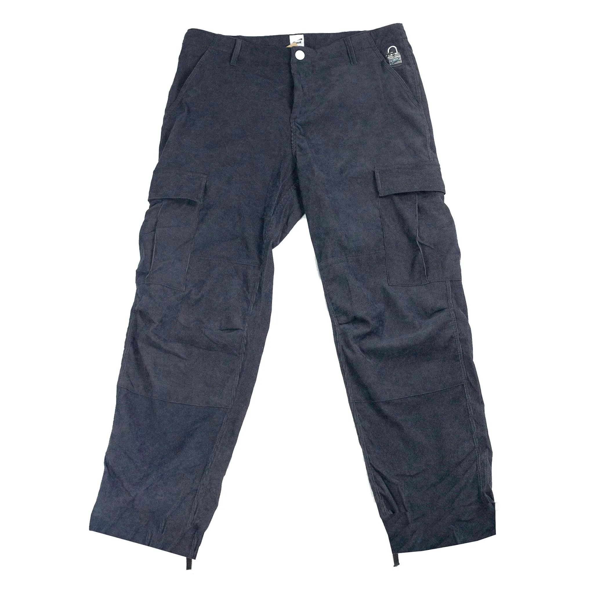 UNLOCK CORDUROY CARGO PANT CHARCOAL