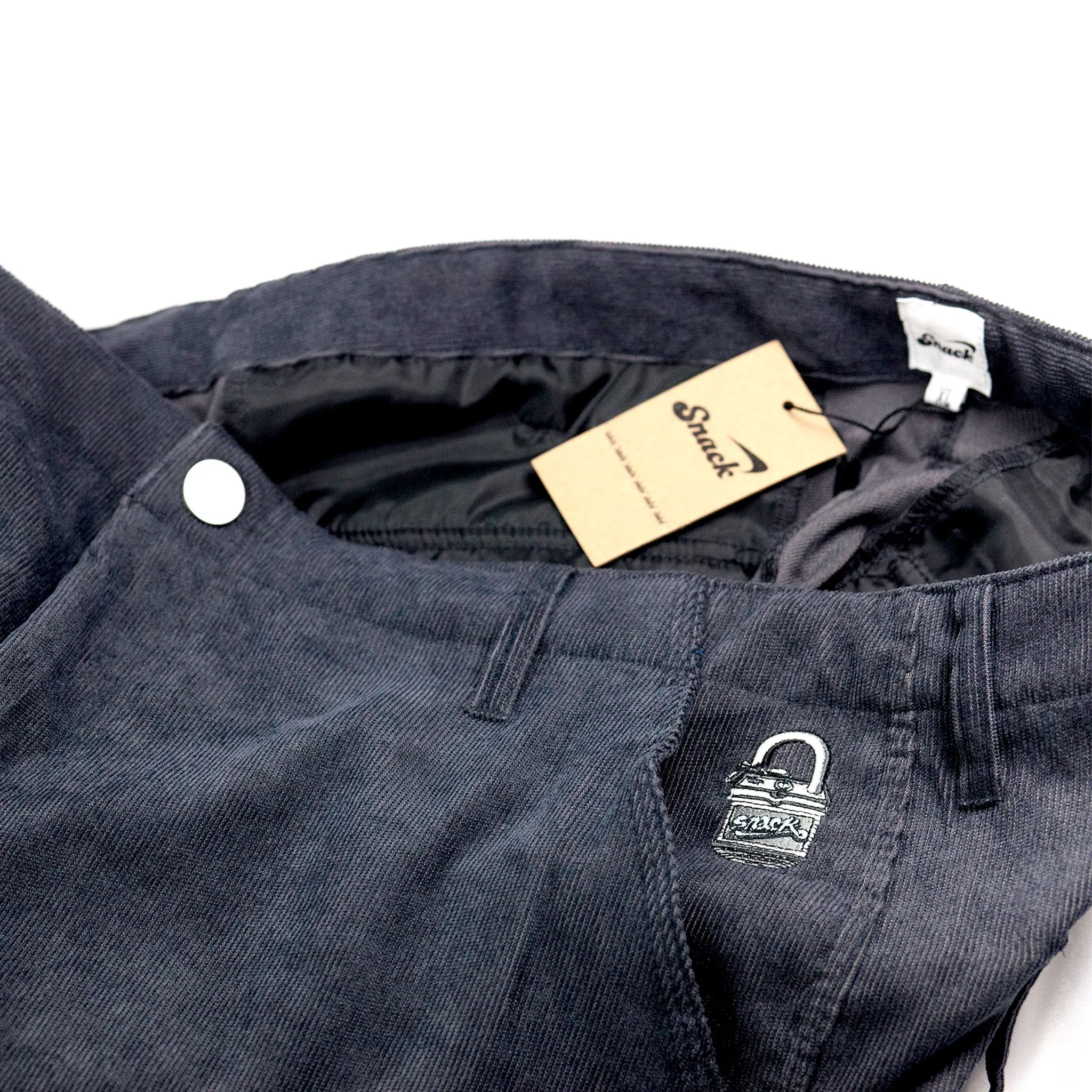 UNLOCK CORDUROY CARGO PANT CHARCOAL