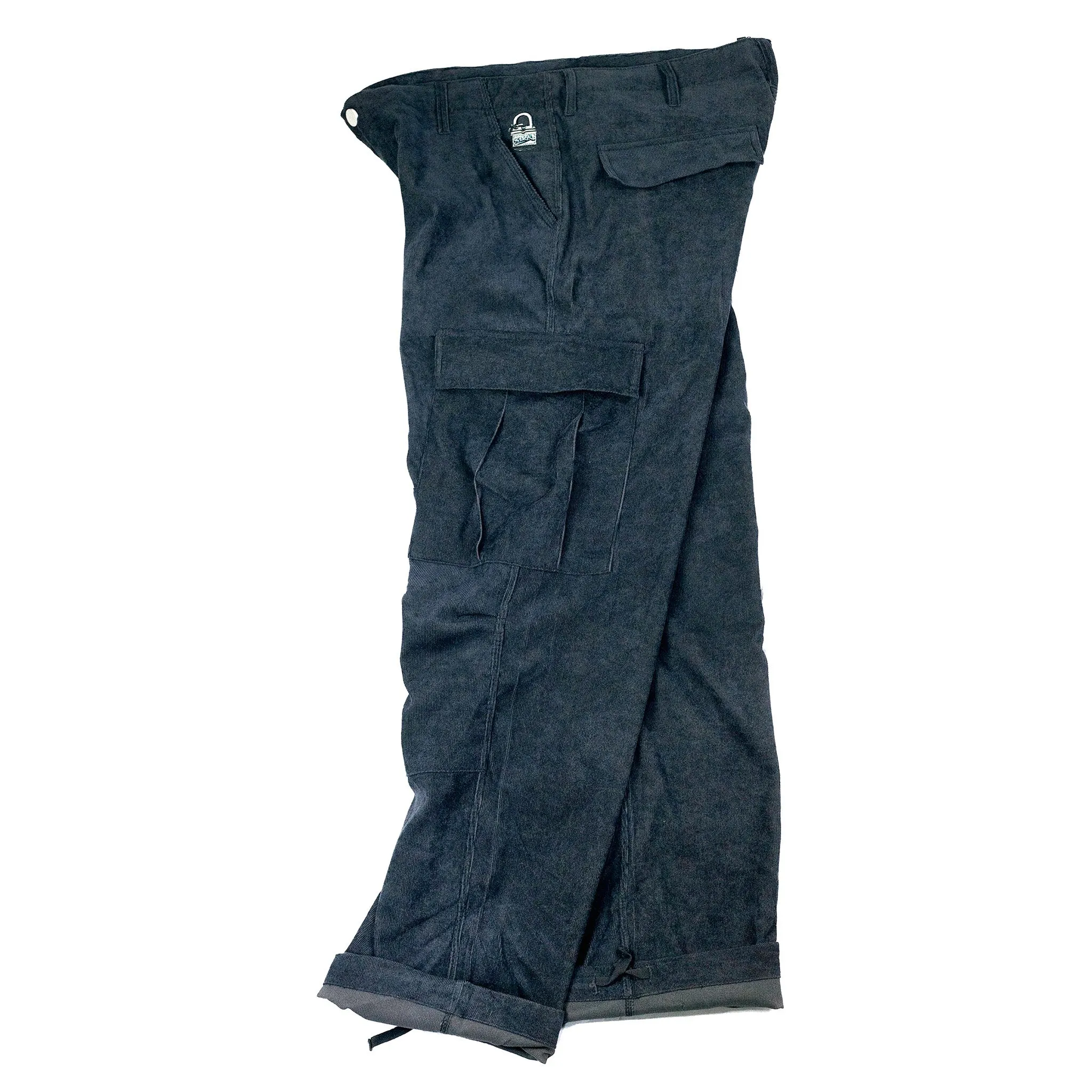 UNLOCK CORDUROY CARGO PANT CHARCOAL