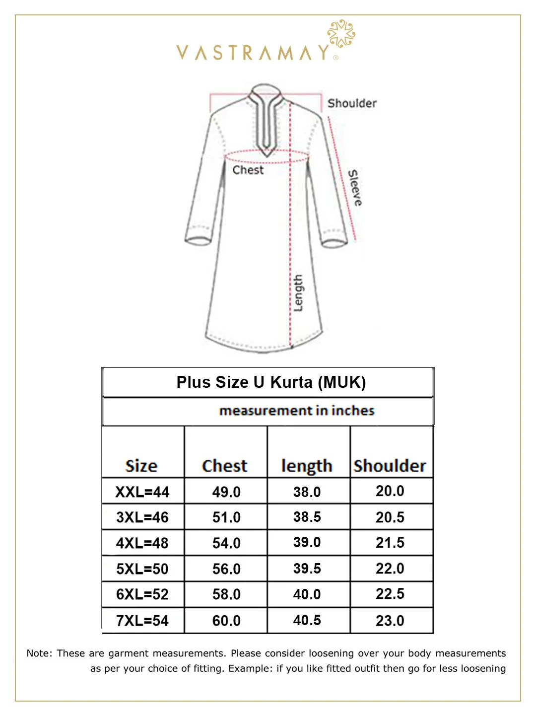 VASTRAMAY Men's Plus Size Black Silk Blend Curved Kurta