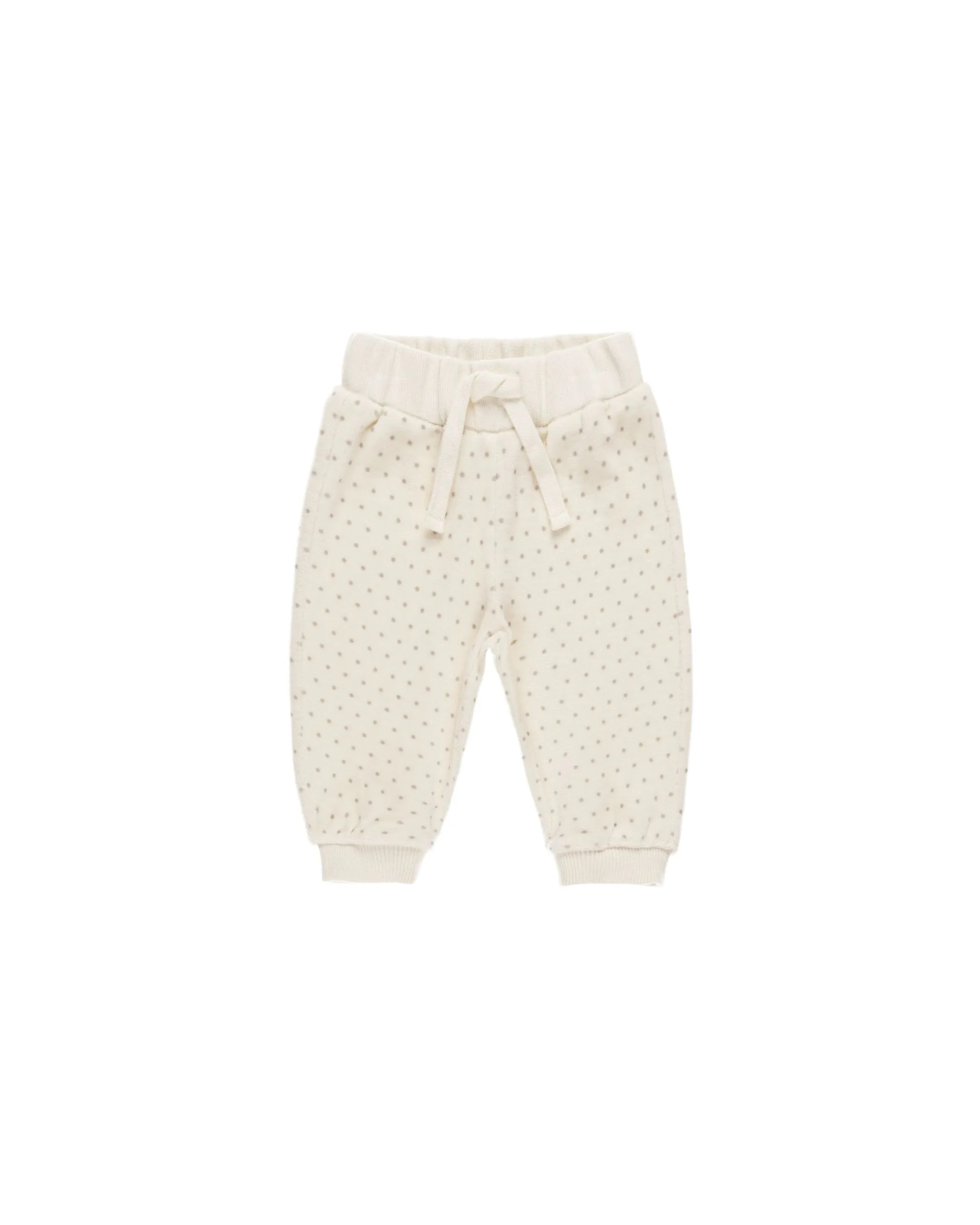 VELOUR RELAXED SWEATPANT || POLKA DOT