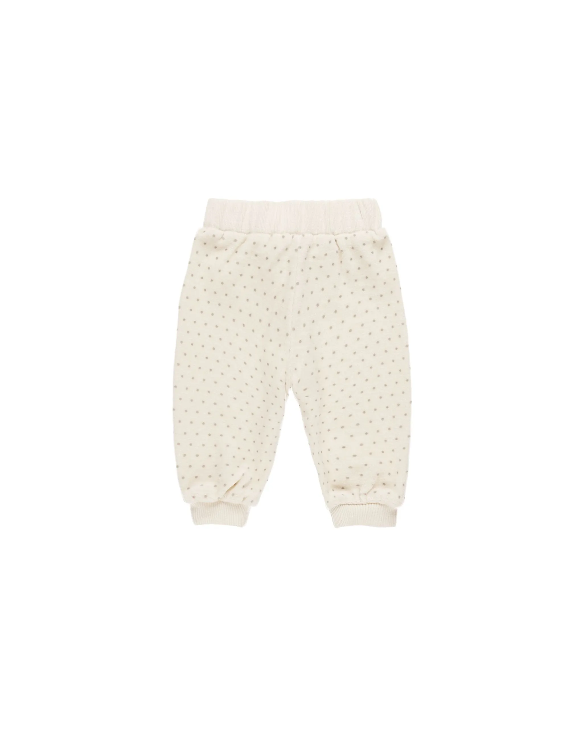 VELOUR RELAXED SWEATPANT || POLKA DOT