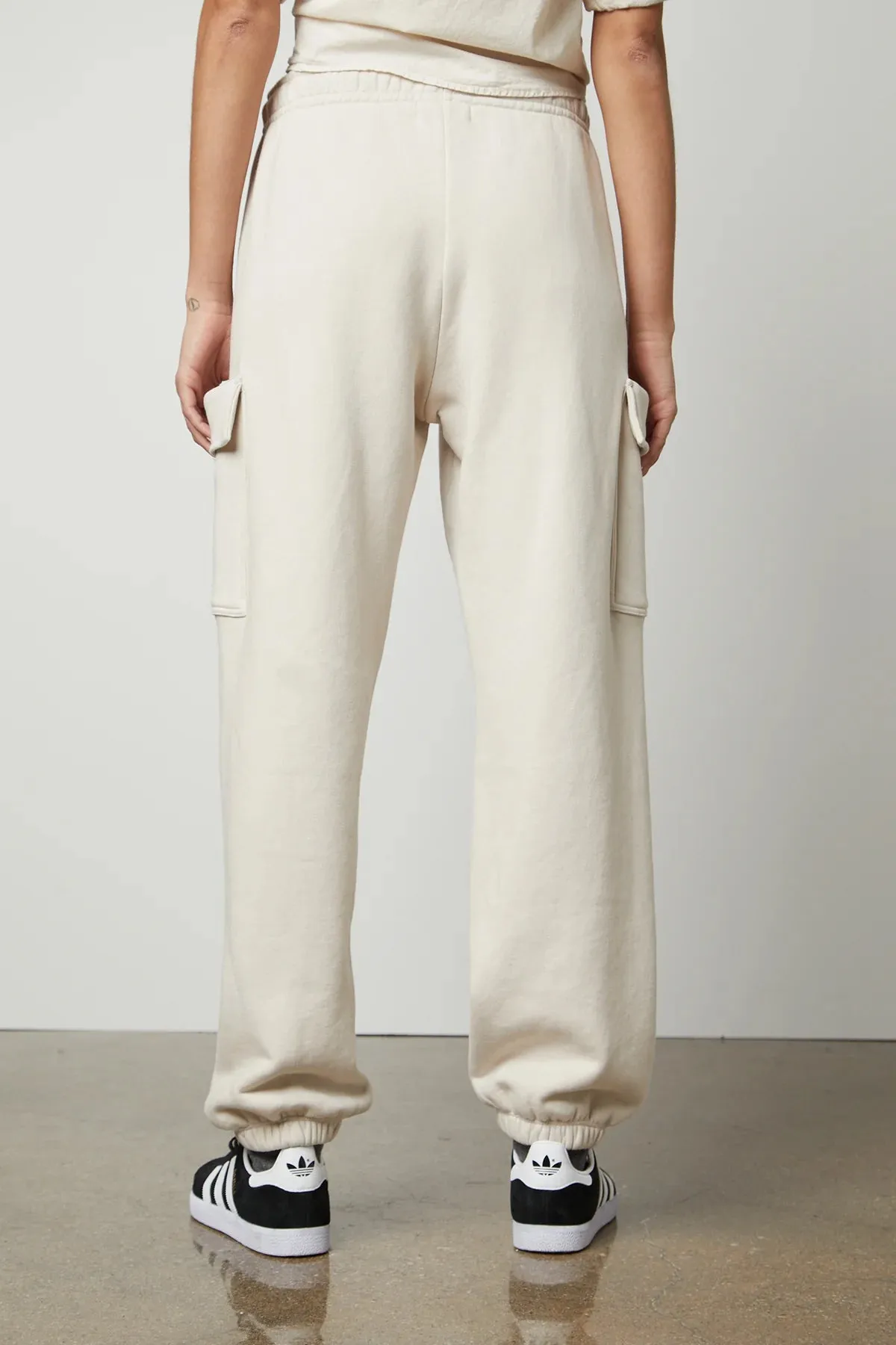 Velvet - Lumi - Autumn Fleece Cargo Pant in Crescent