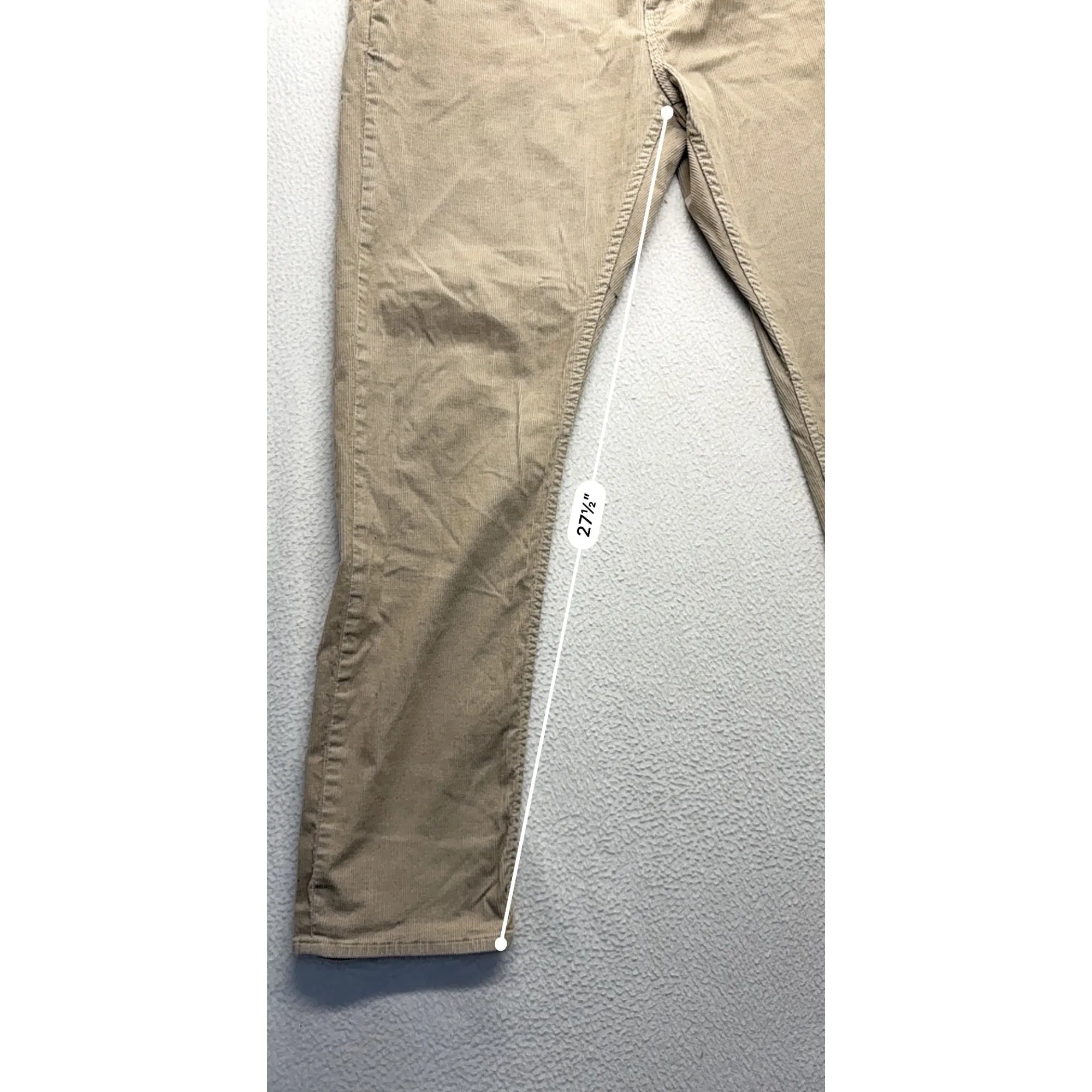 Vineyard Vines Mens 34x30 Khaki Corduroy Pants #7494