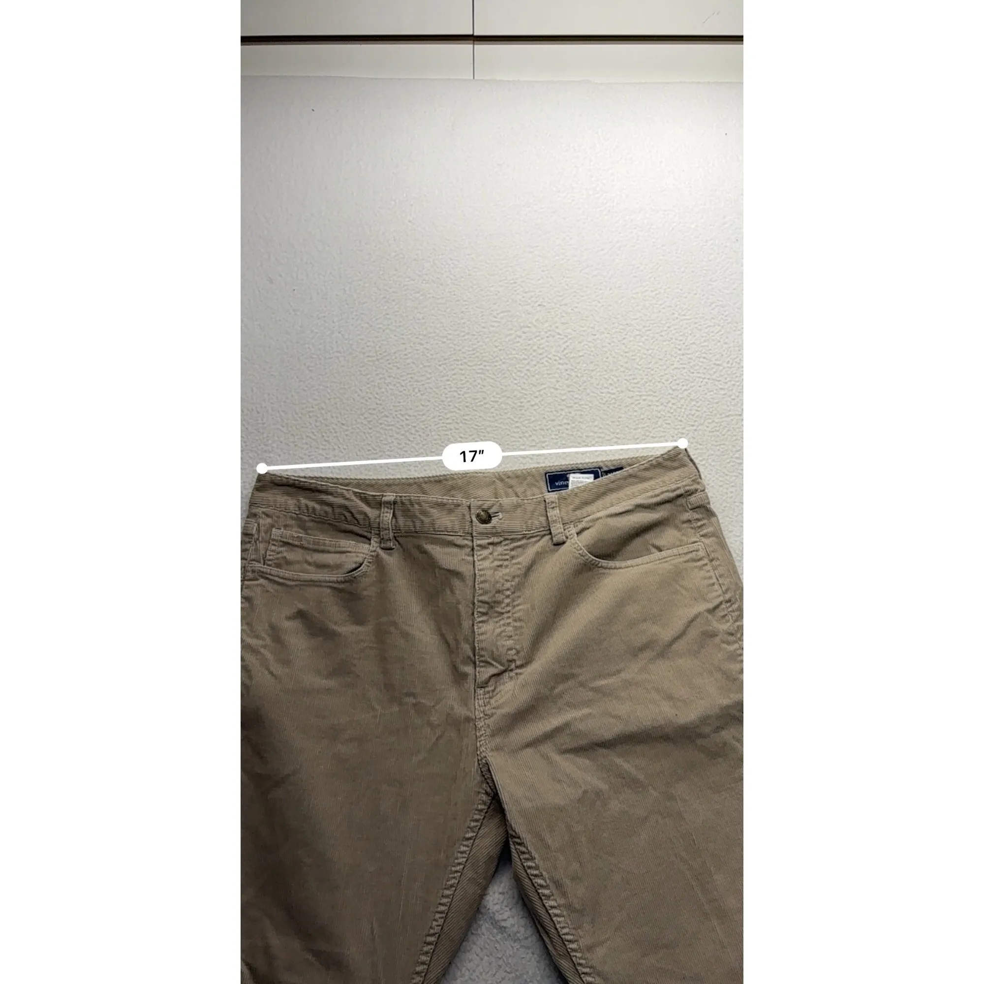Vineyard Vines Mens 34x30 Khaki Corduroy Pants #7494