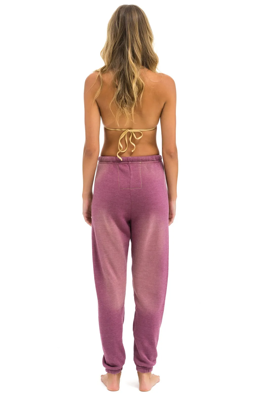 VINTAGE LOGO SWEATPANTS - FADED BERRY