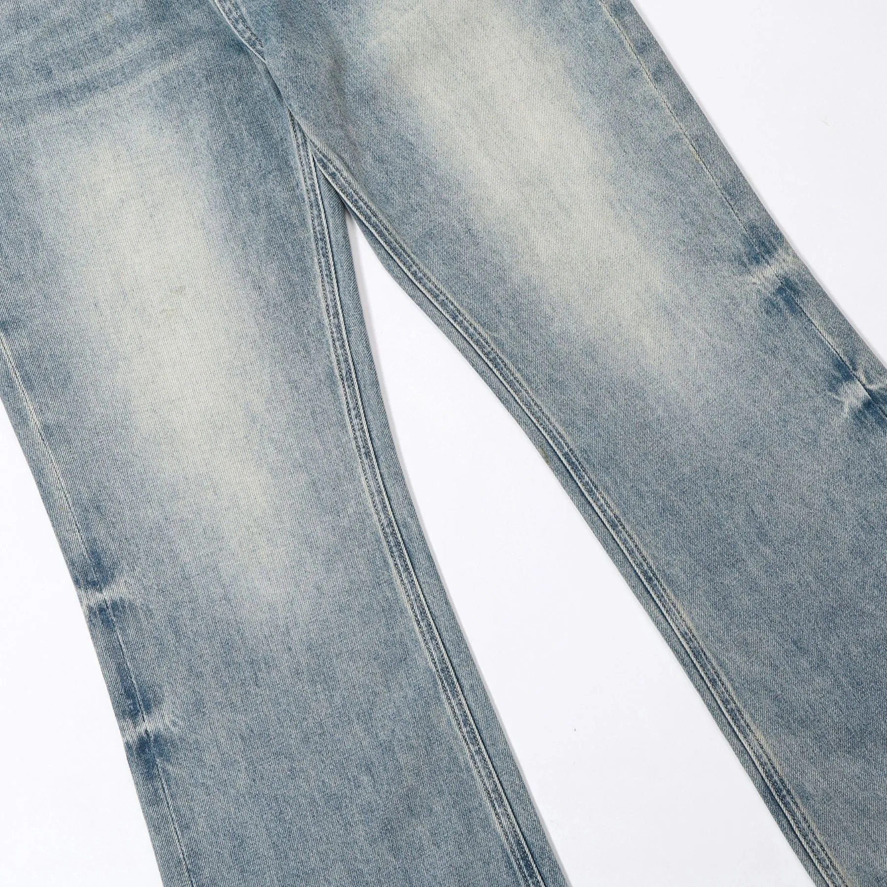 Washed Blue Bootcut Jeans
