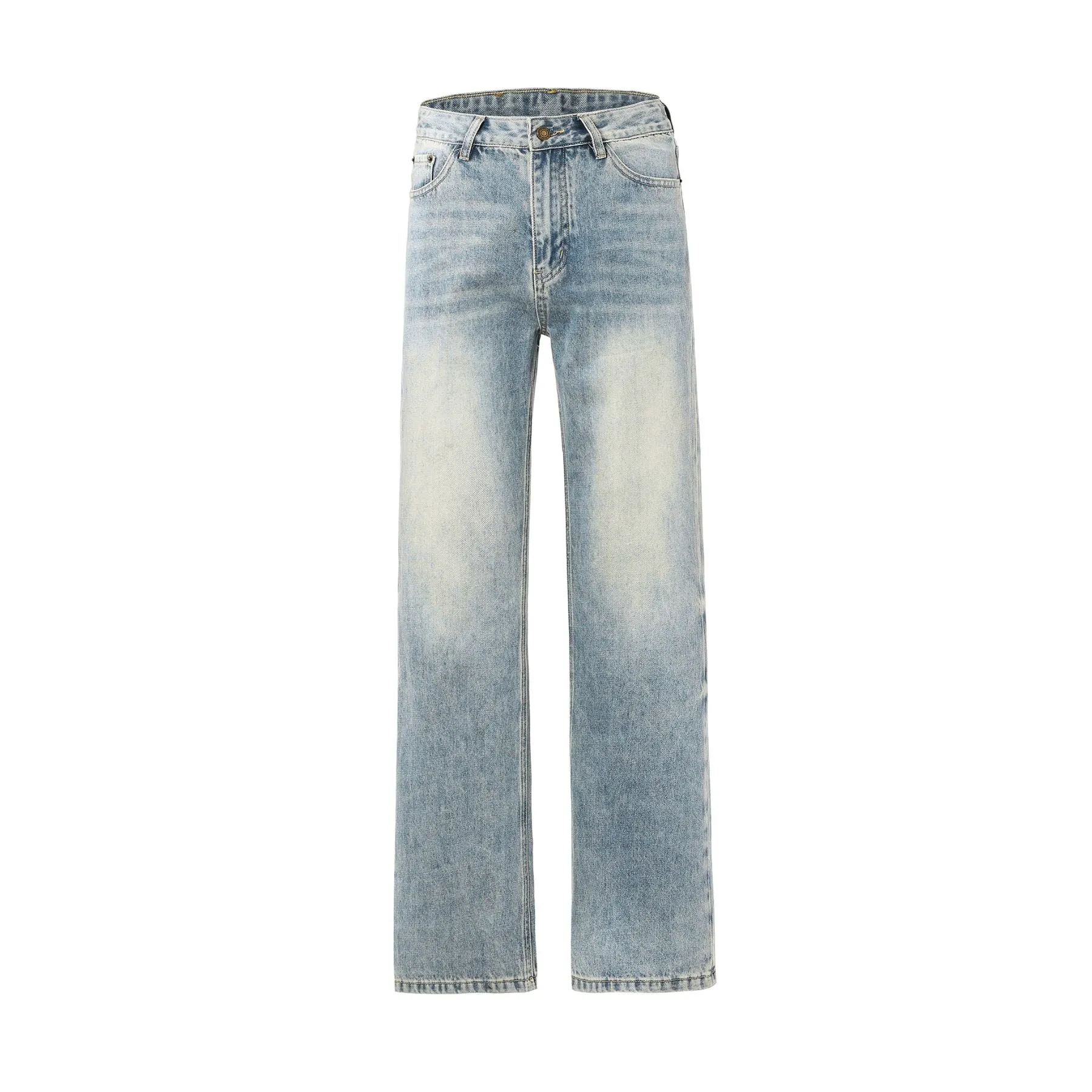 Washed Blue Bootcut Jeans