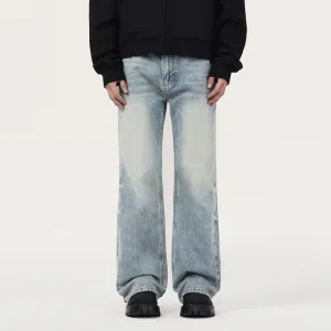 Washed Blue Bootcut Jeans