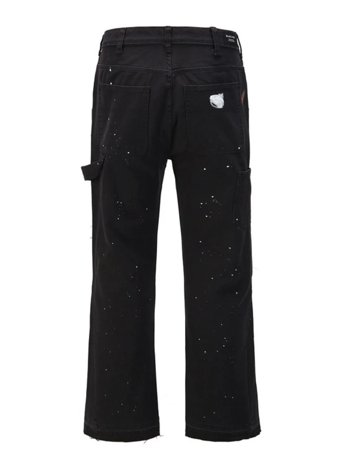 Washed Bootcut Cargo Jeans
