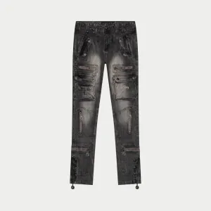Wax Premium Cargo Pants (Grey Wash)