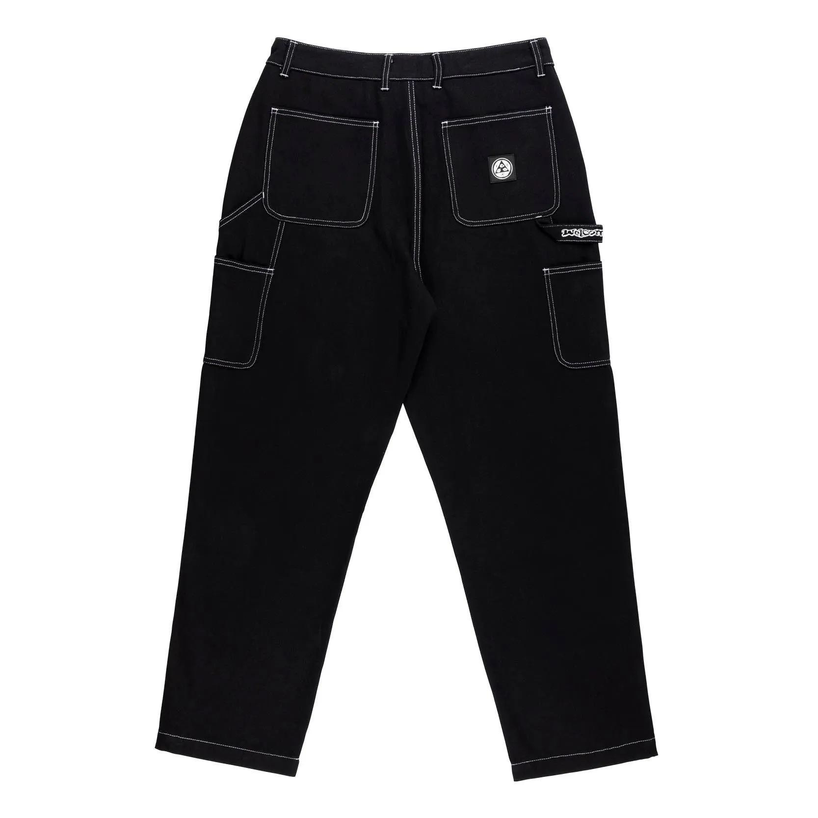 Welcome - Brace Double Knee Canvas Carpenter Mens Pants Black