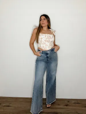 WIDE LEG DENIM