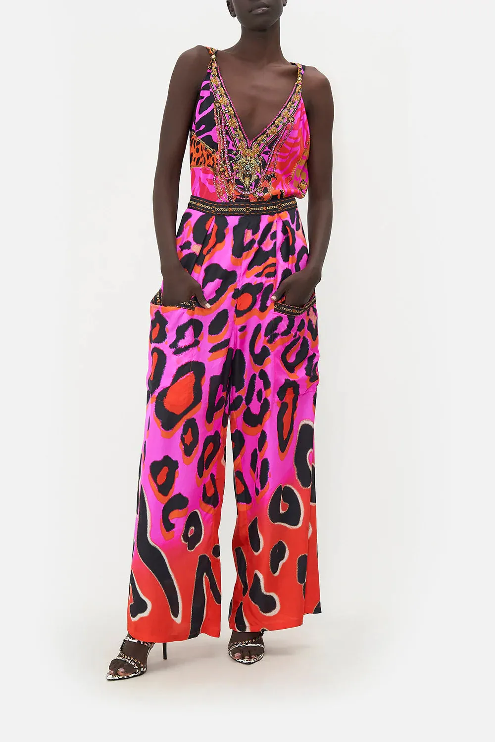 WIDE LEG TROUSER WITH FRONT POCKETS ALWAYS CHANGE YOUR SPOTS