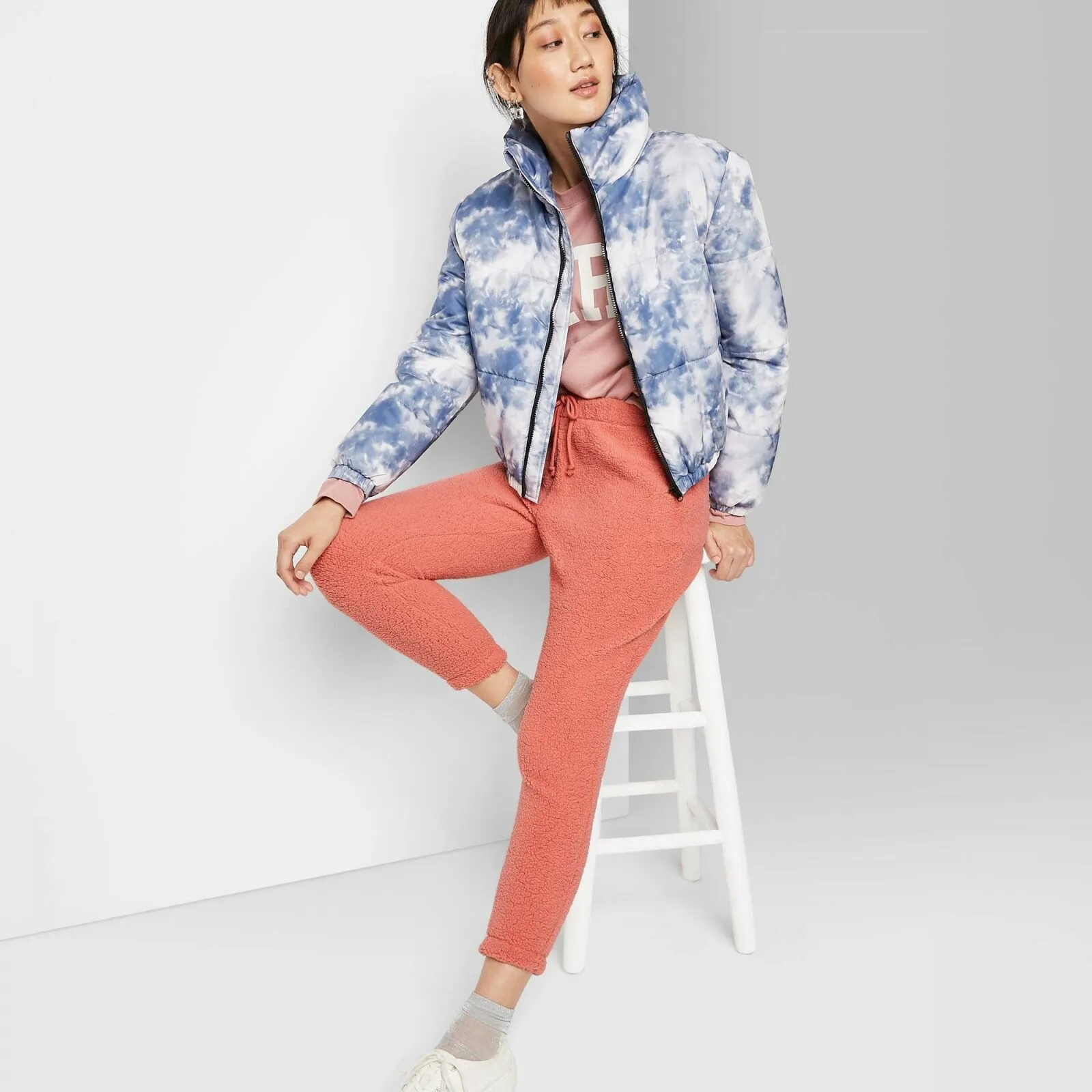 Wild Fable Women's High Rise Sherpa Sweatpants
