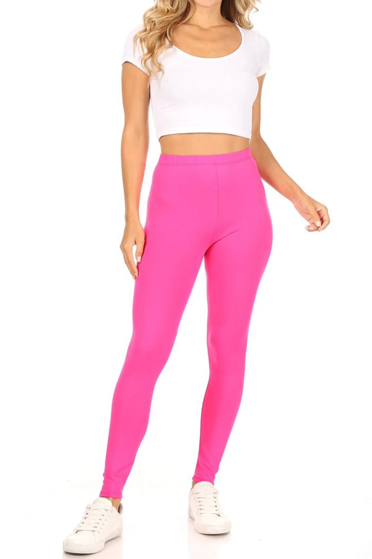 Women's Casual Tie Dye and Solid Color Elastic Band Waist Active Leggings Pants S-3XL