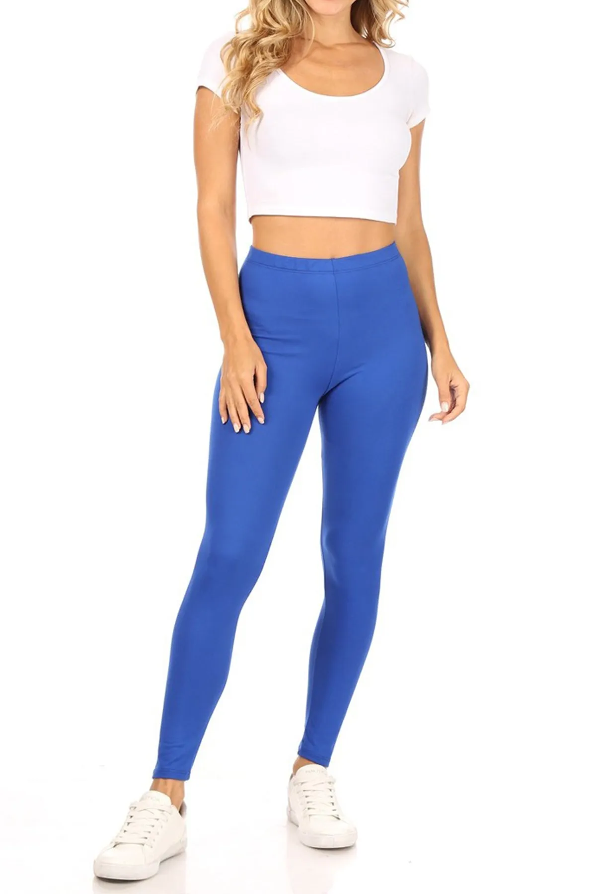 Women's Casual Tie Dye and Solid Color Elastic Band Waist Active Leggings Pants S-3XL