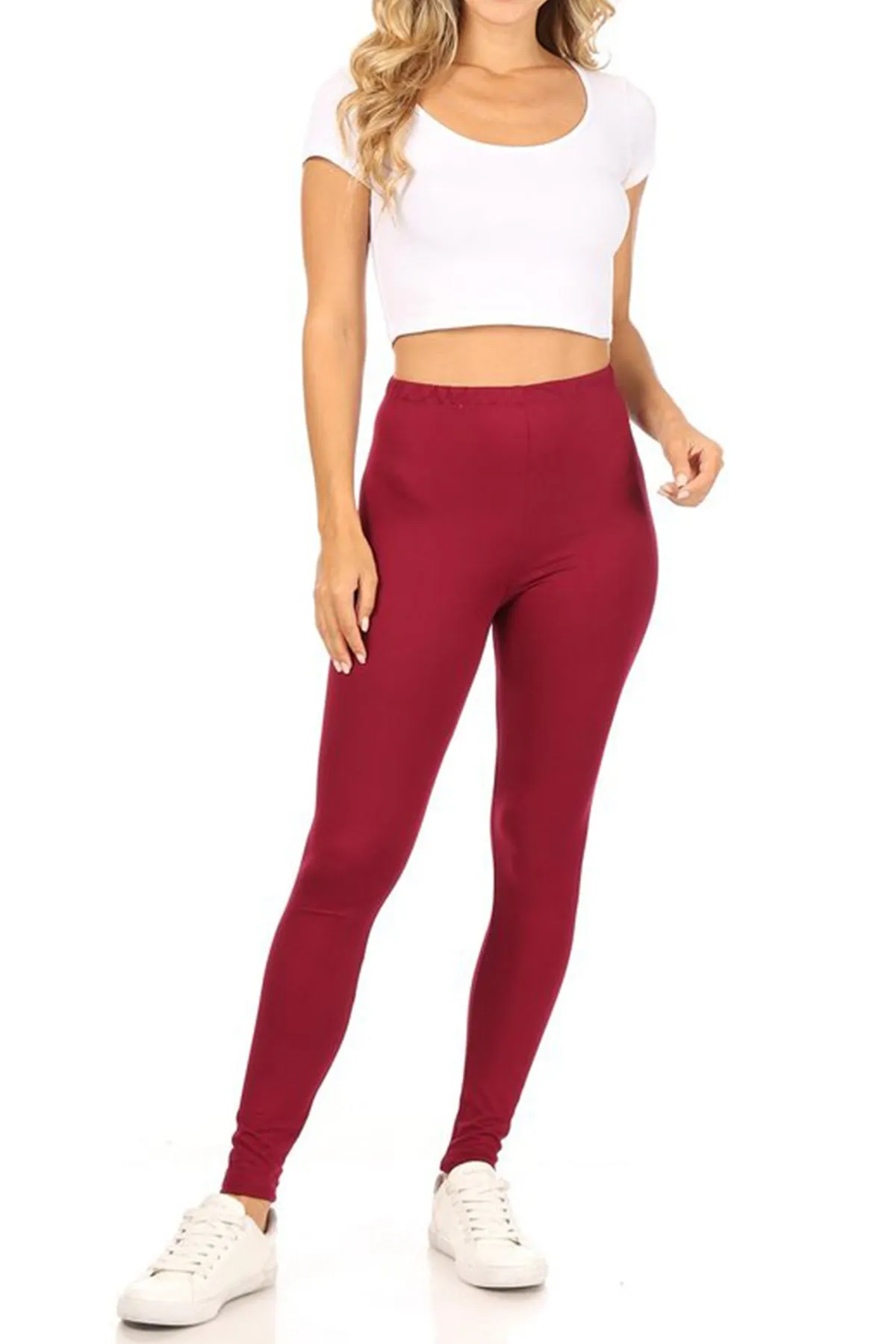 Women's Casual Tie Dye and Solid Color Elastic Band Waist Active Leggings Pants S-3XL