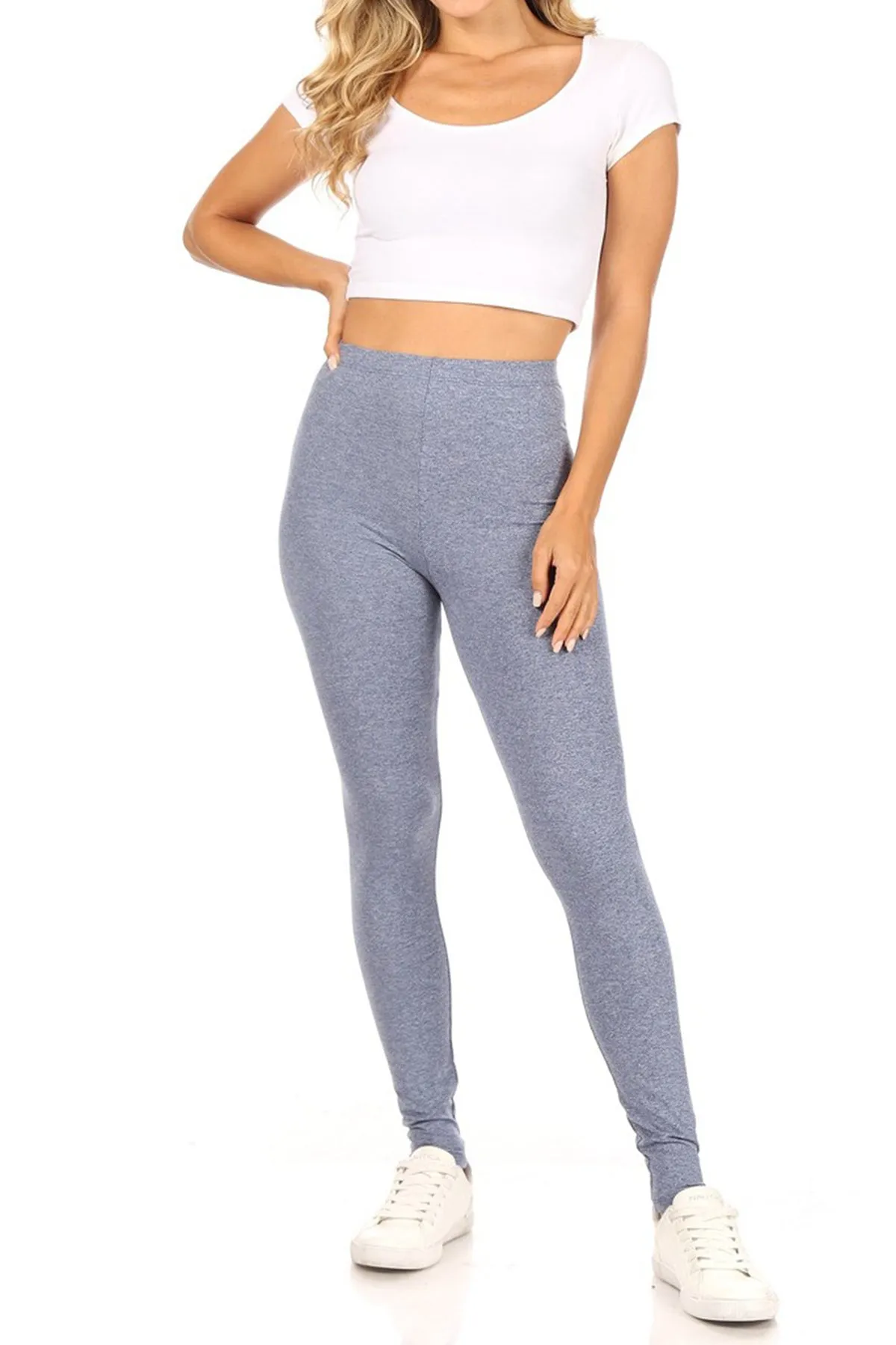 Women's Casual Tie Dye and Solid Color Elastic Band Waist Active Leggings Pants S-3XL