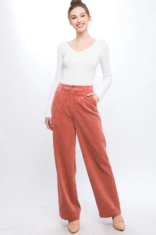 Women's Corduroy Trouser Pants
