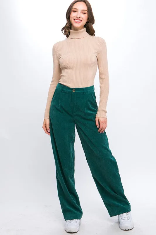 Women's Corduroy Trouser Pants