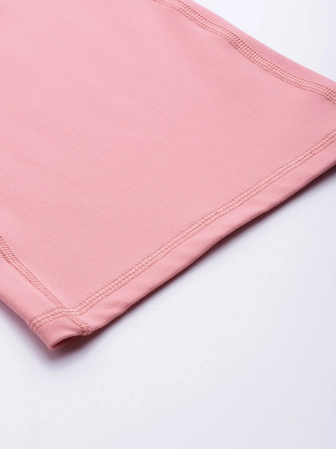 Women's Dusty Pink Solid Dry Fit Bootcut Gym Track Pants