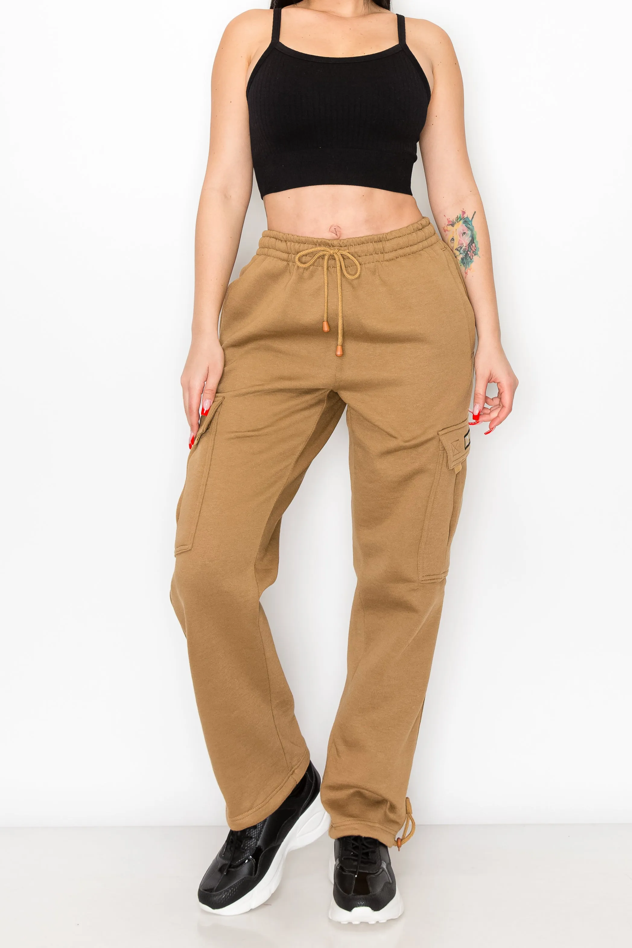Women's Fleece Heavyweight Cargo Sweatpants