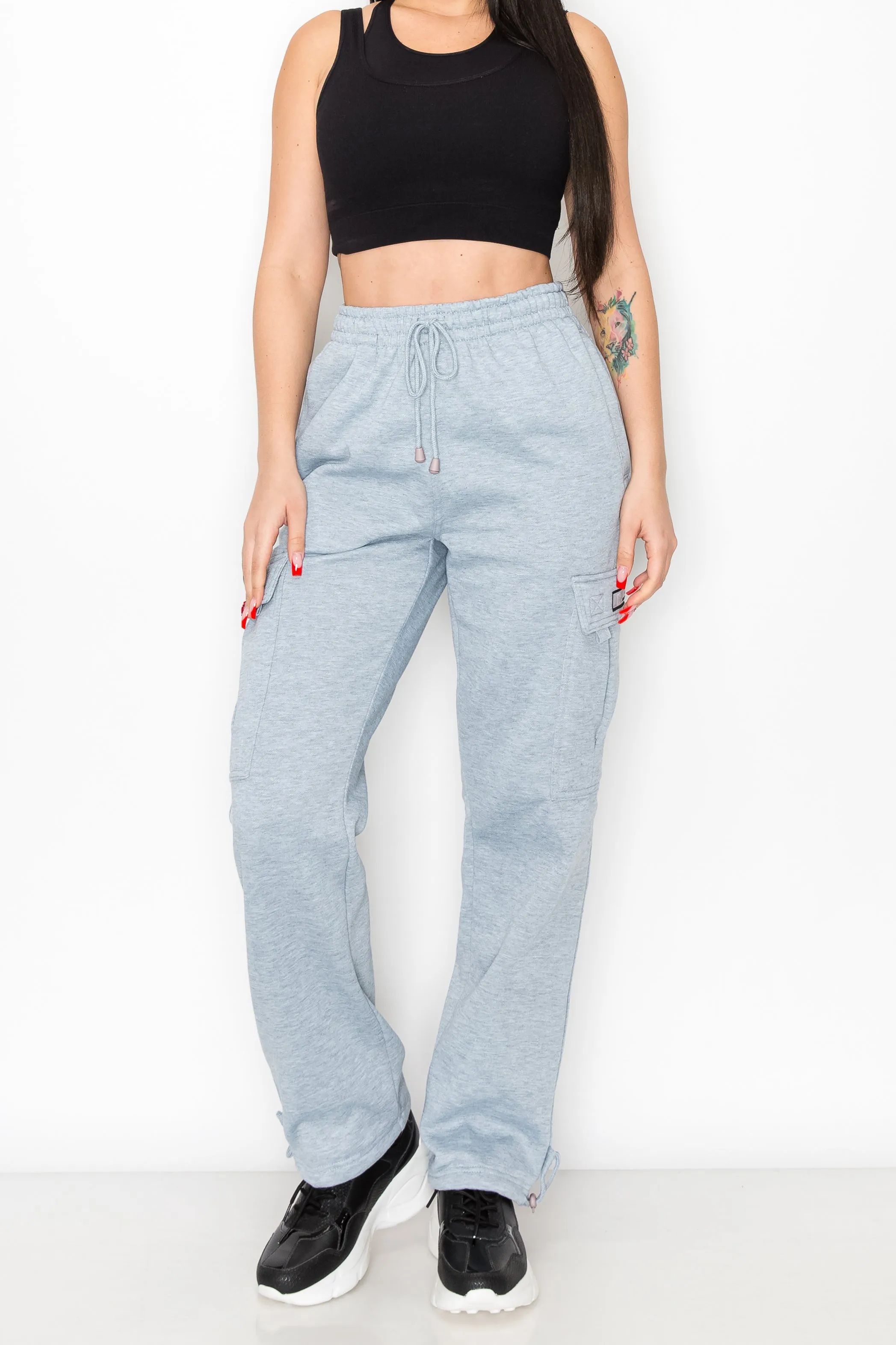 Women's Fleece Heavyweight Cargo Sweatpants