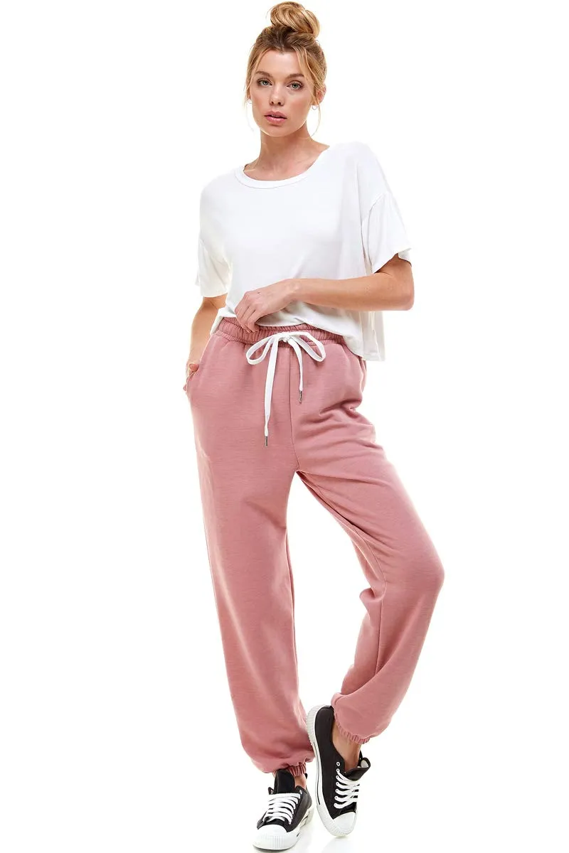 Women's High Waisted Sporty Gym Athletic Fit Jogger Sweatpants and Loose fit Lounge Trousers Plus Size Lounge Pant
