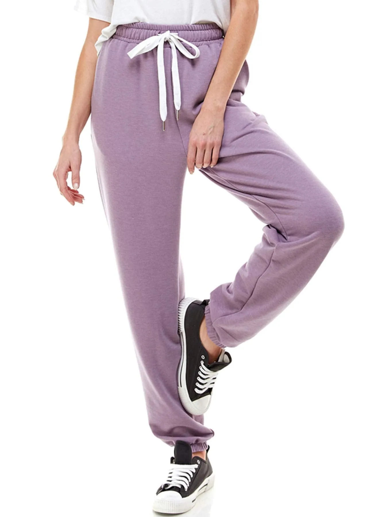 Women's High Waisted Sporty Gym Athletic Fit Jogger Sweatpants and Loose fit Lounge Trousers Plus Size Lounge Pant
