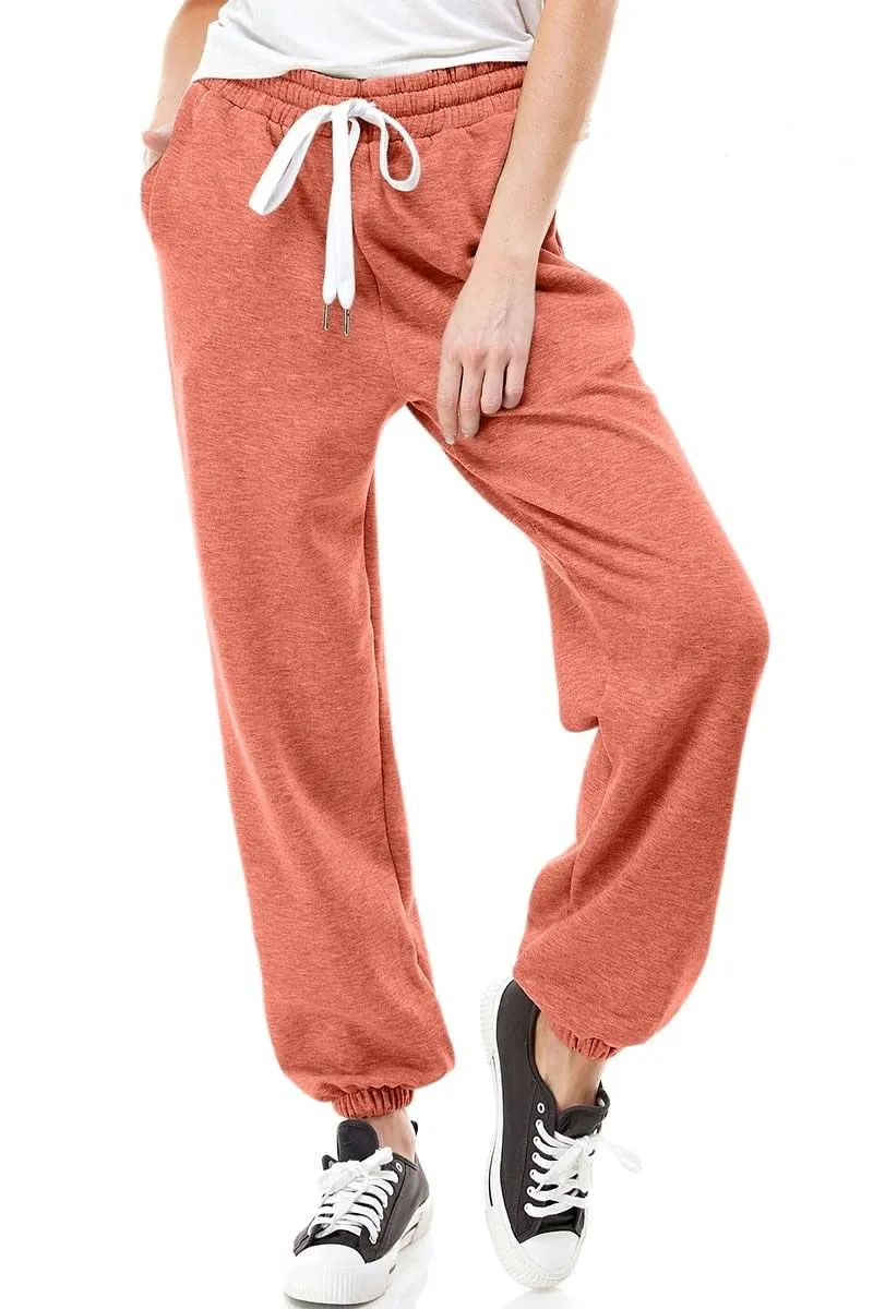 Women's High Waisted Sporty Gym Athletic Fit Jogger Sweatpants and Loose fit Lounge Trousers Plus Size Lounge Pant