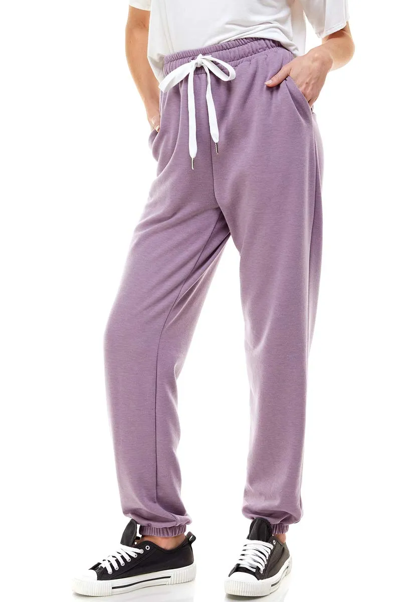 Women's High Waisted Sporty Gym Athletic Fit Jogger Sweatpants and Loose fit Lounge Trousers Plus Size Lounge Pant