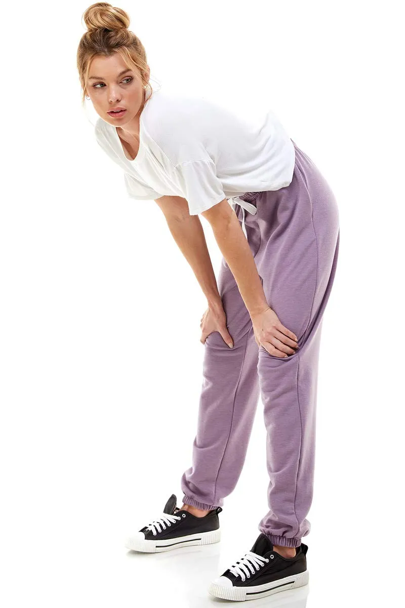 Women's High Waisted Sporty Gym Athletic Fit Jogger Sweatpants and Loose fit Lounge Trousers Plus Size Lounge Pant