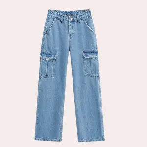 Women's Mailani Casual Denim Cargo Pants