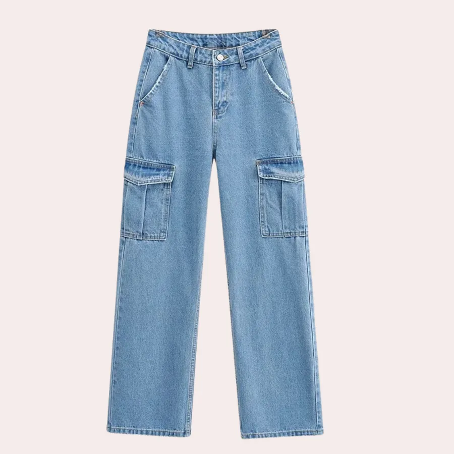 Women's Mailani Casual Denim Cargo Pants