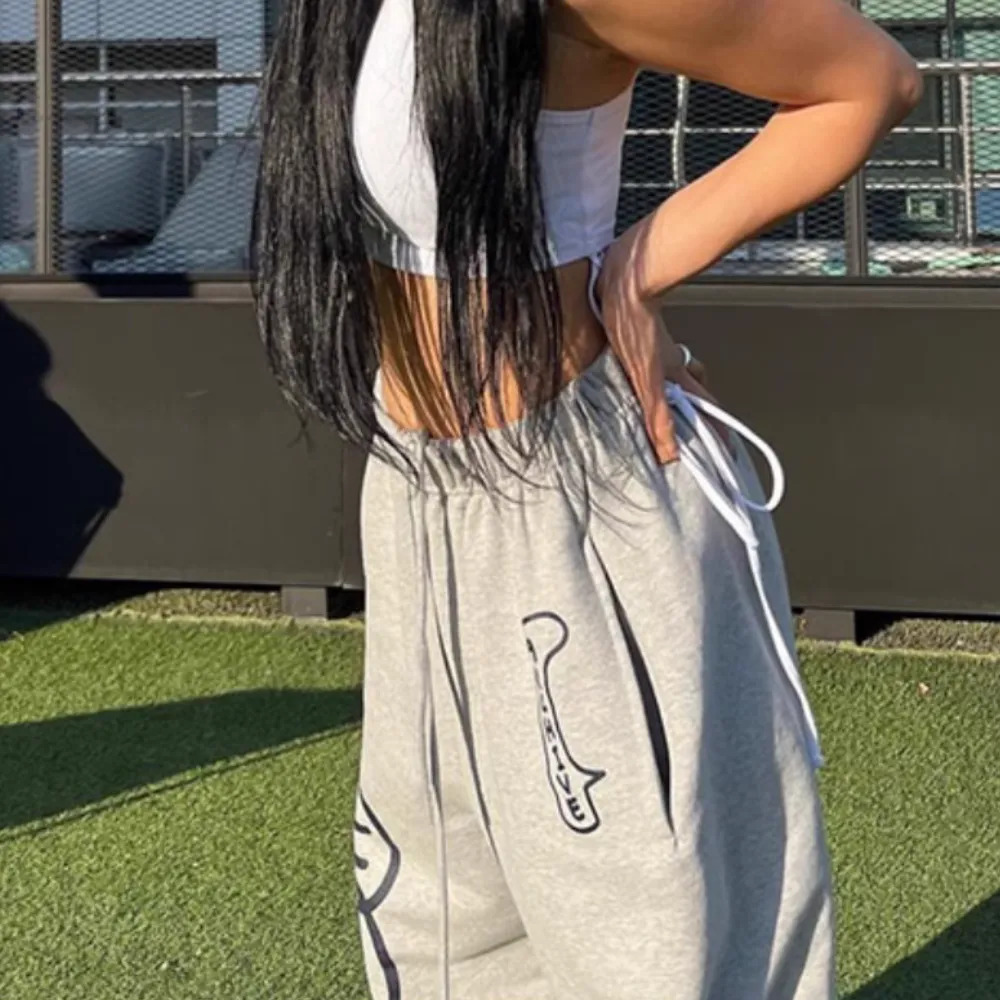 Women's Simple Letter Print Sweatpants