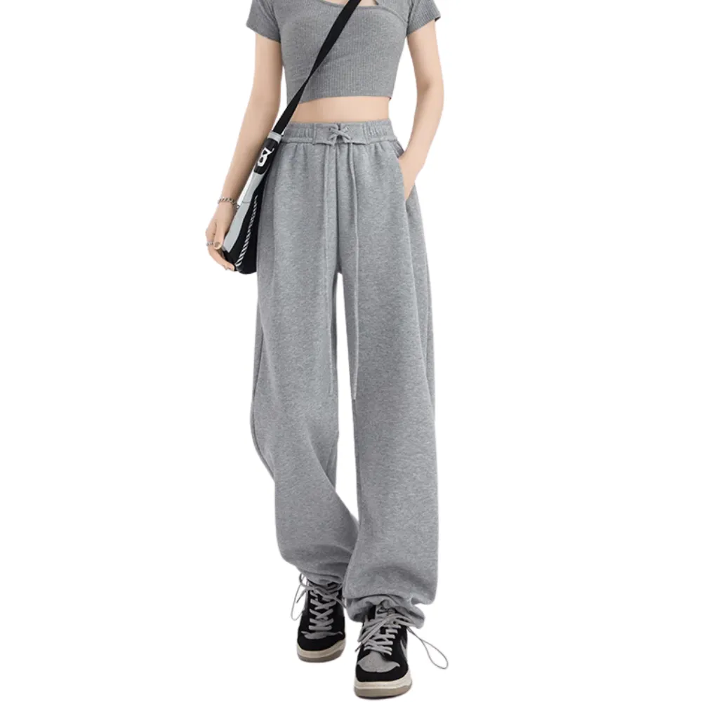 Women's Slim Fit Solid Color Sweatpants
