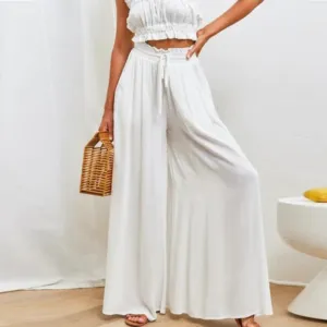 Women's Summer Palazzo Pants | High Waisted