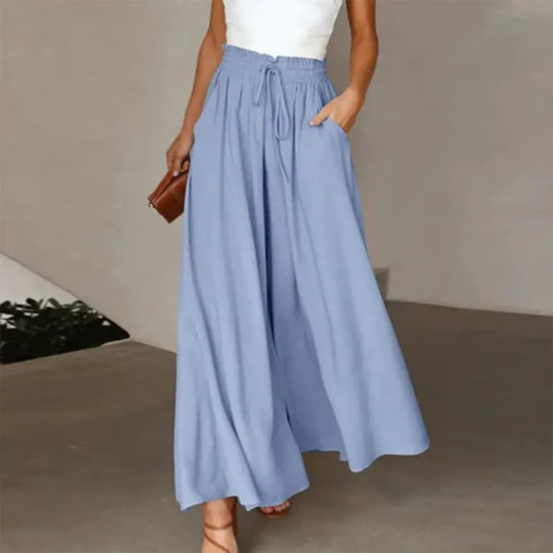 Women's Summer Palazzo Pants | High Waisted