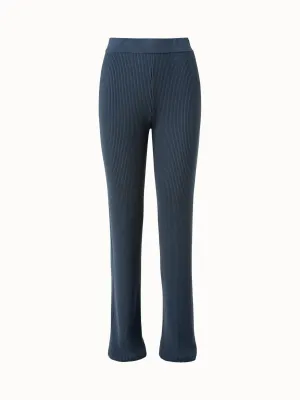 Wool Rib Knit Pants