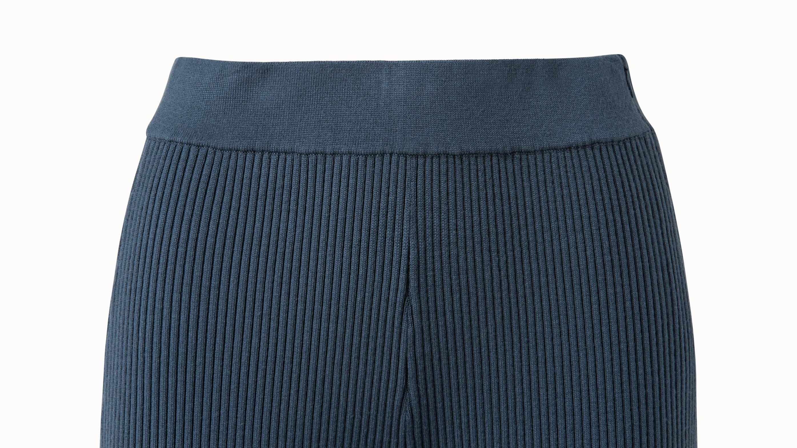 Wool Rib Knit Pants