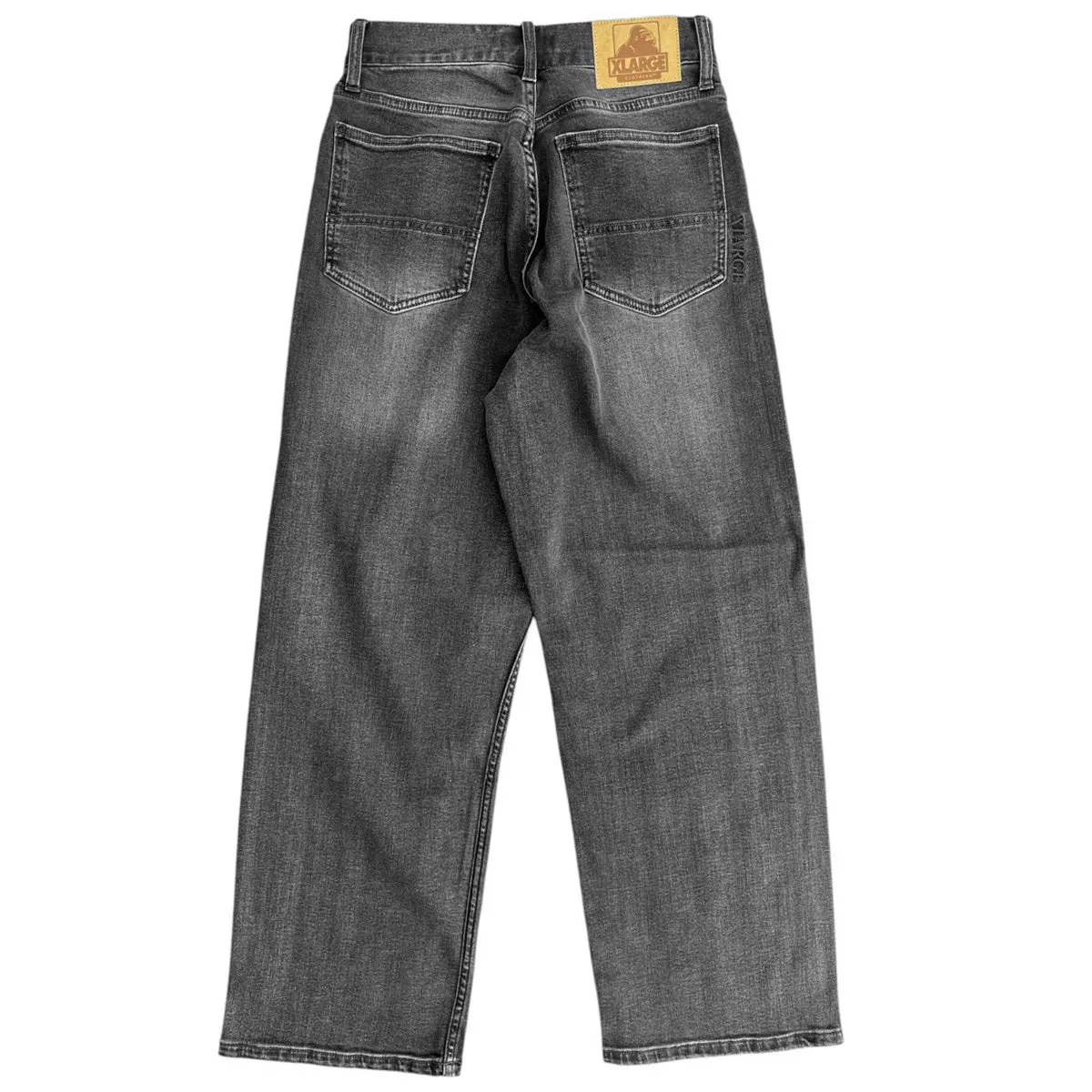 XLarge - Baggy Stretch Denim Pants Washed Black