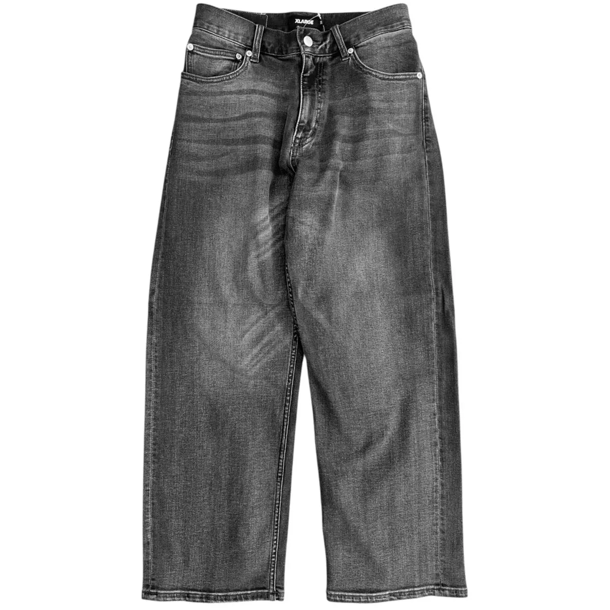 XLarge - Baggy Stretch Denim Pants Washed Black
